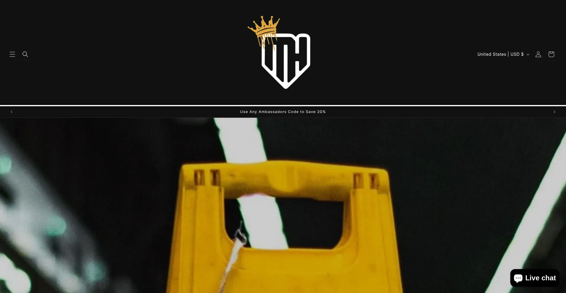 Website screenshot of Musclehustlerz.com