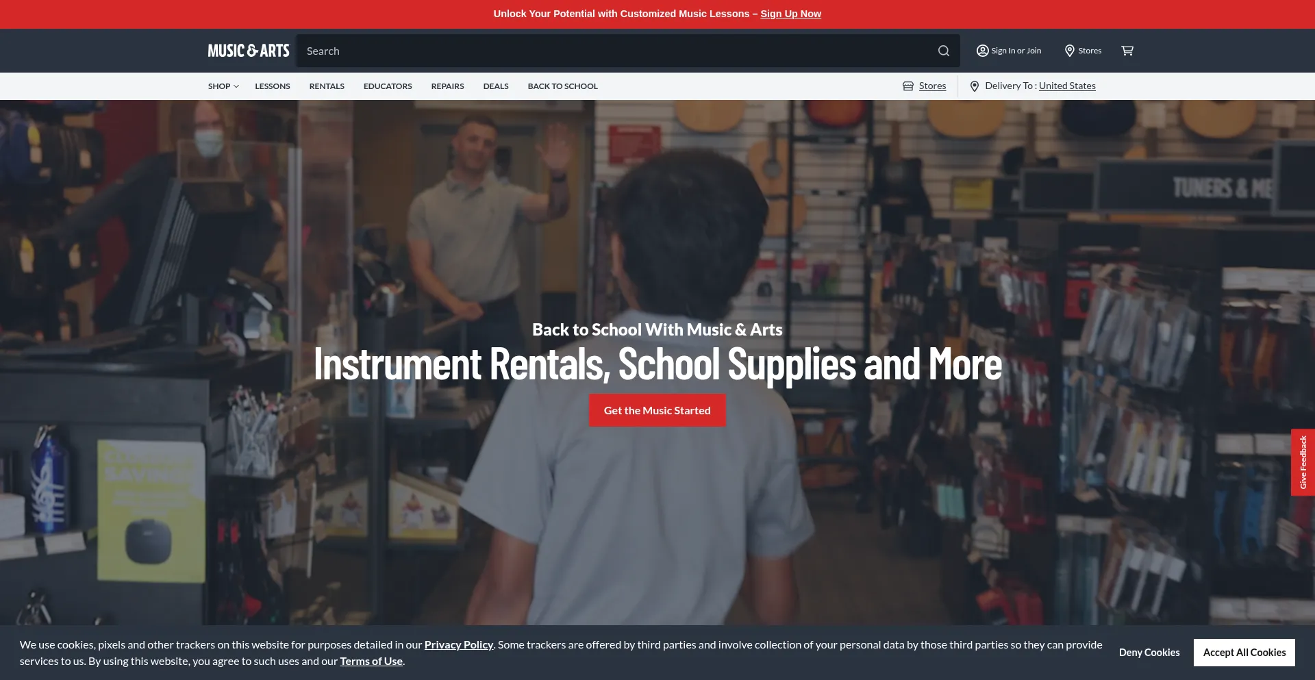 Musicarts.com Screenshot