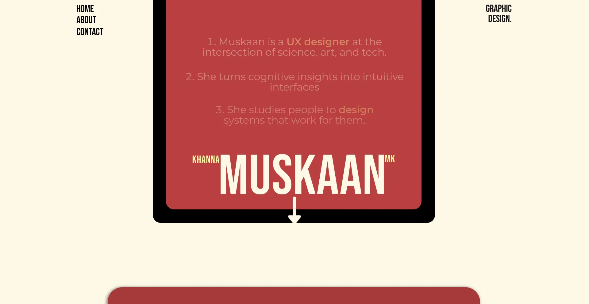 Muskaankhannadesign.xyz Screenshot
