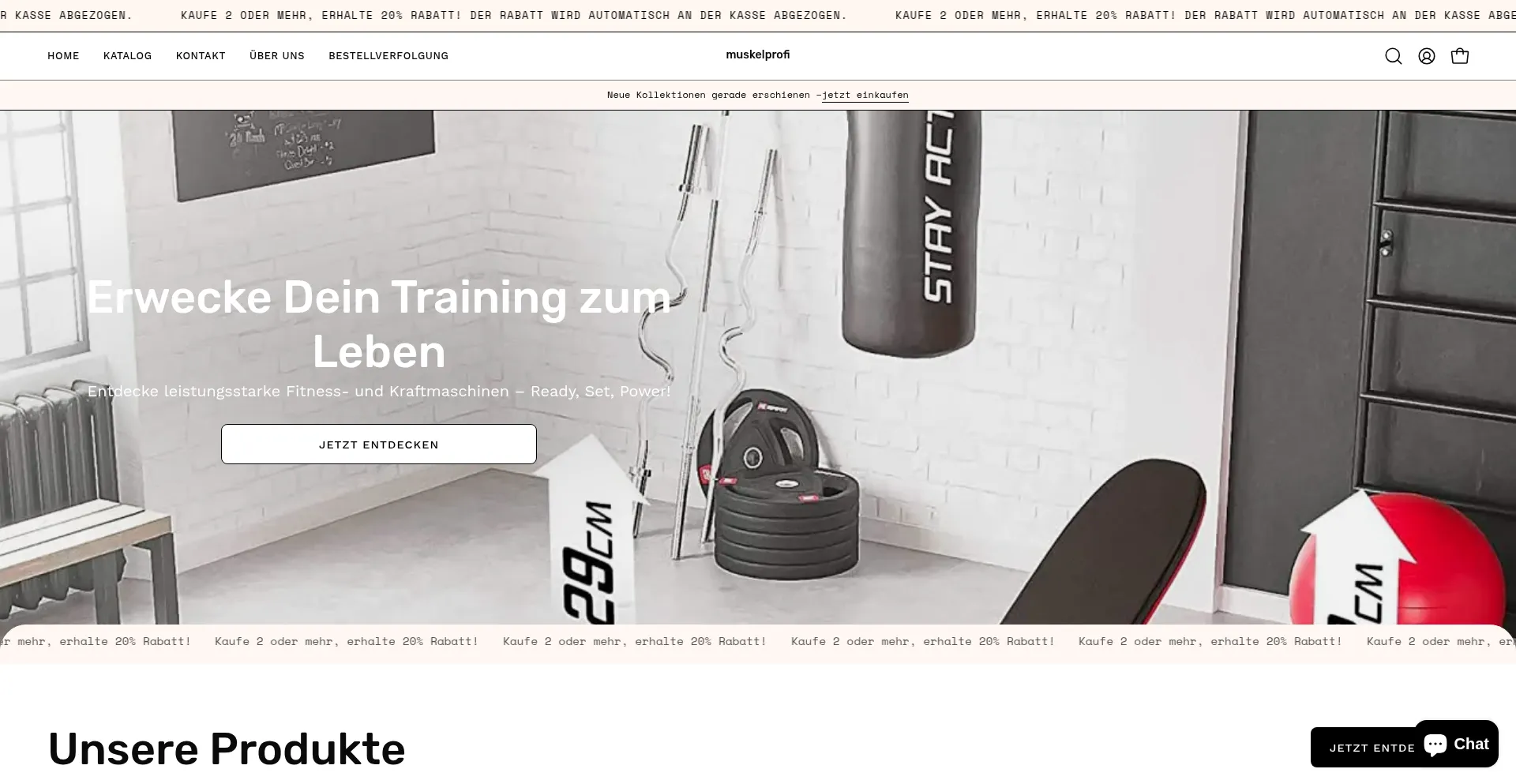 Muskelprofi.shop Screenshot