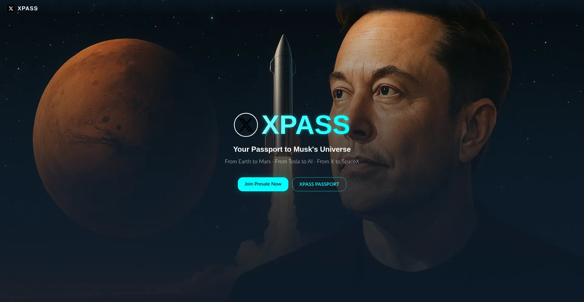 Muskpassport.com Screenshot