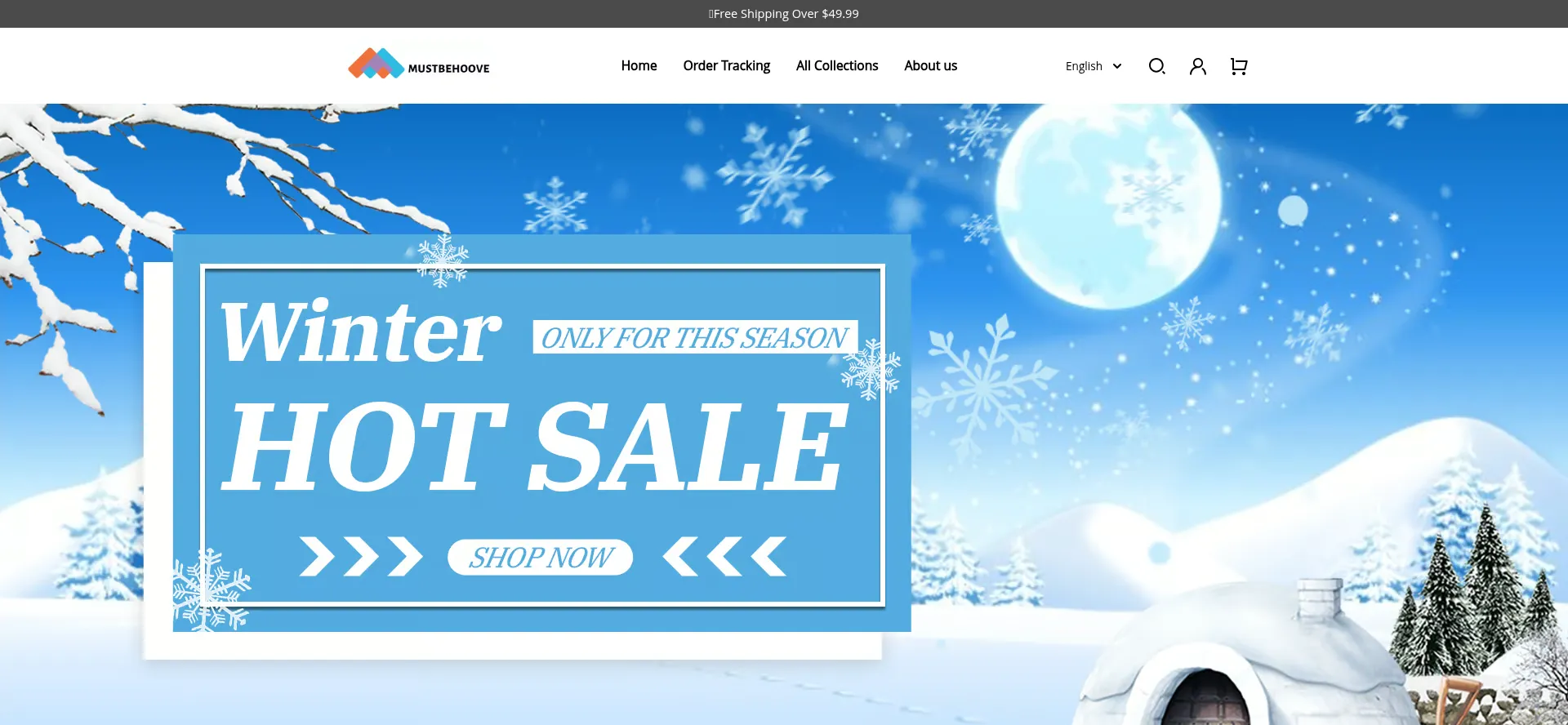 Website screenshot of Mustbehoove.com