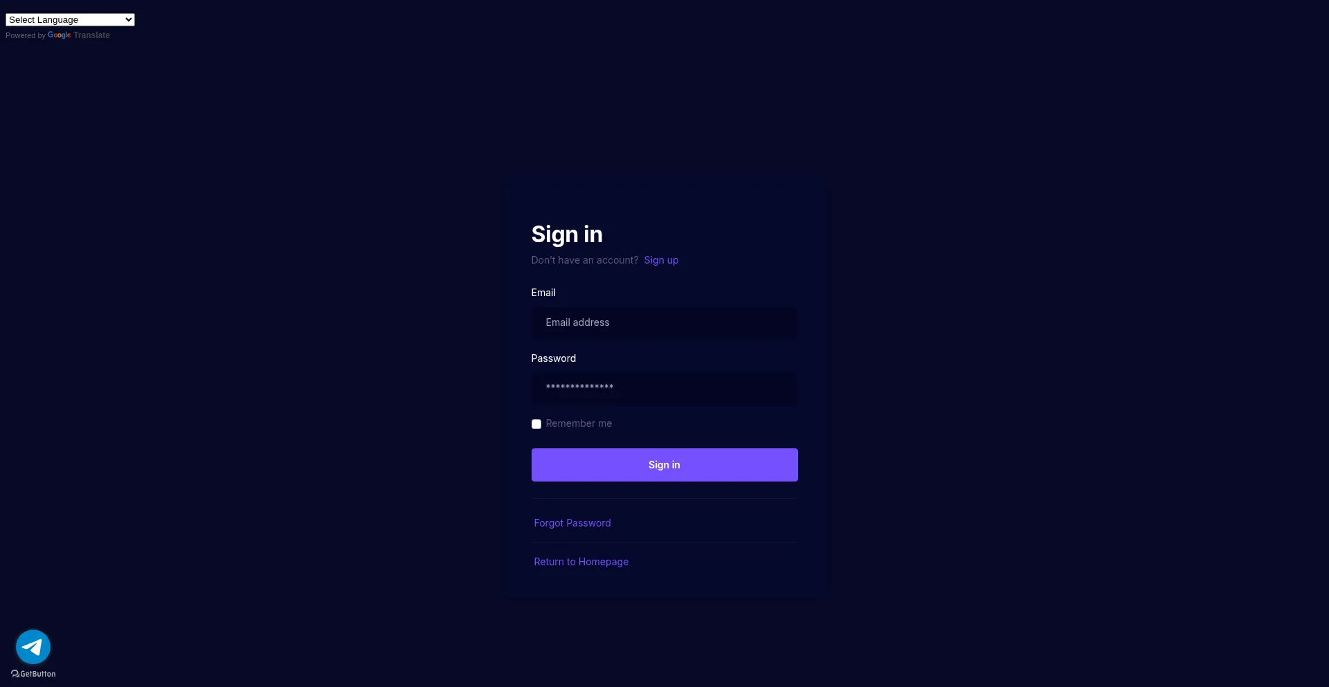 Website screenshot of My.igeniusglobaltrade.digital