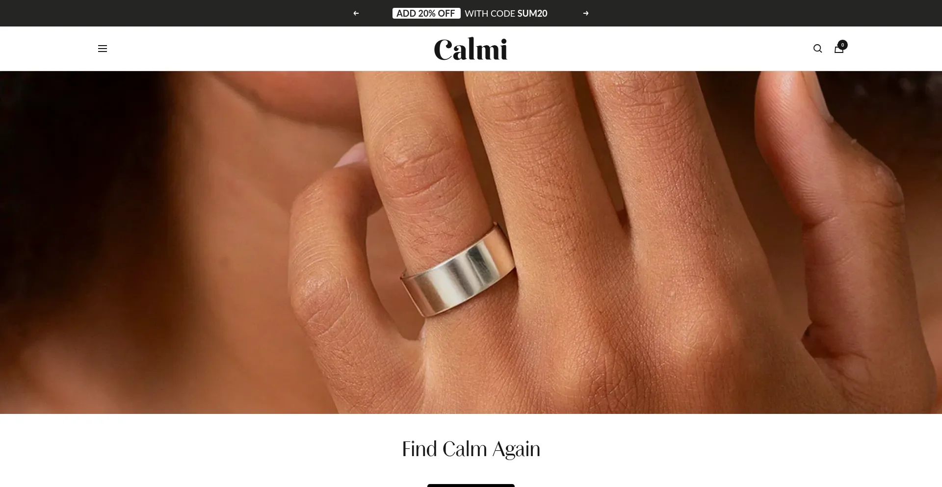 Website screenshot of Mycalmi.com