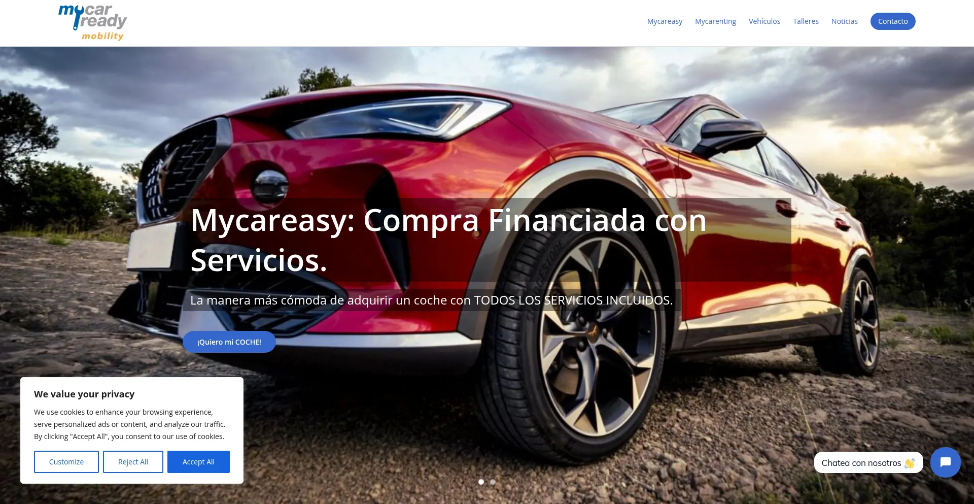 Mycaready.com Screenshot