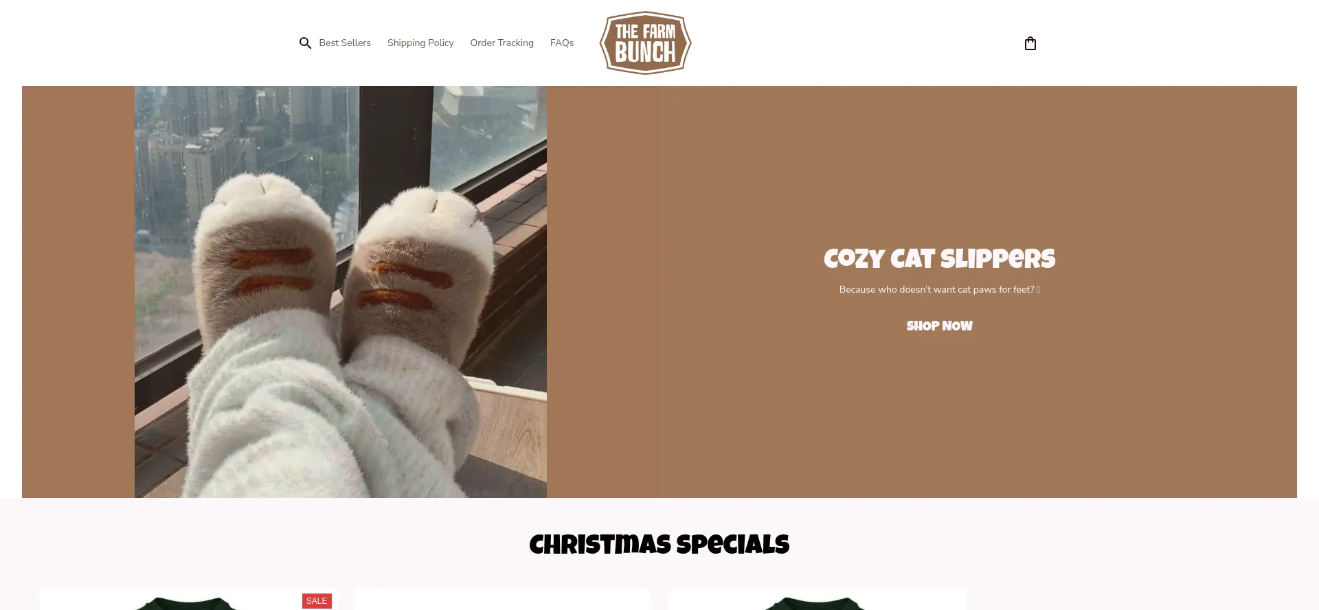 Website screenshot of Myfarmbunch.com