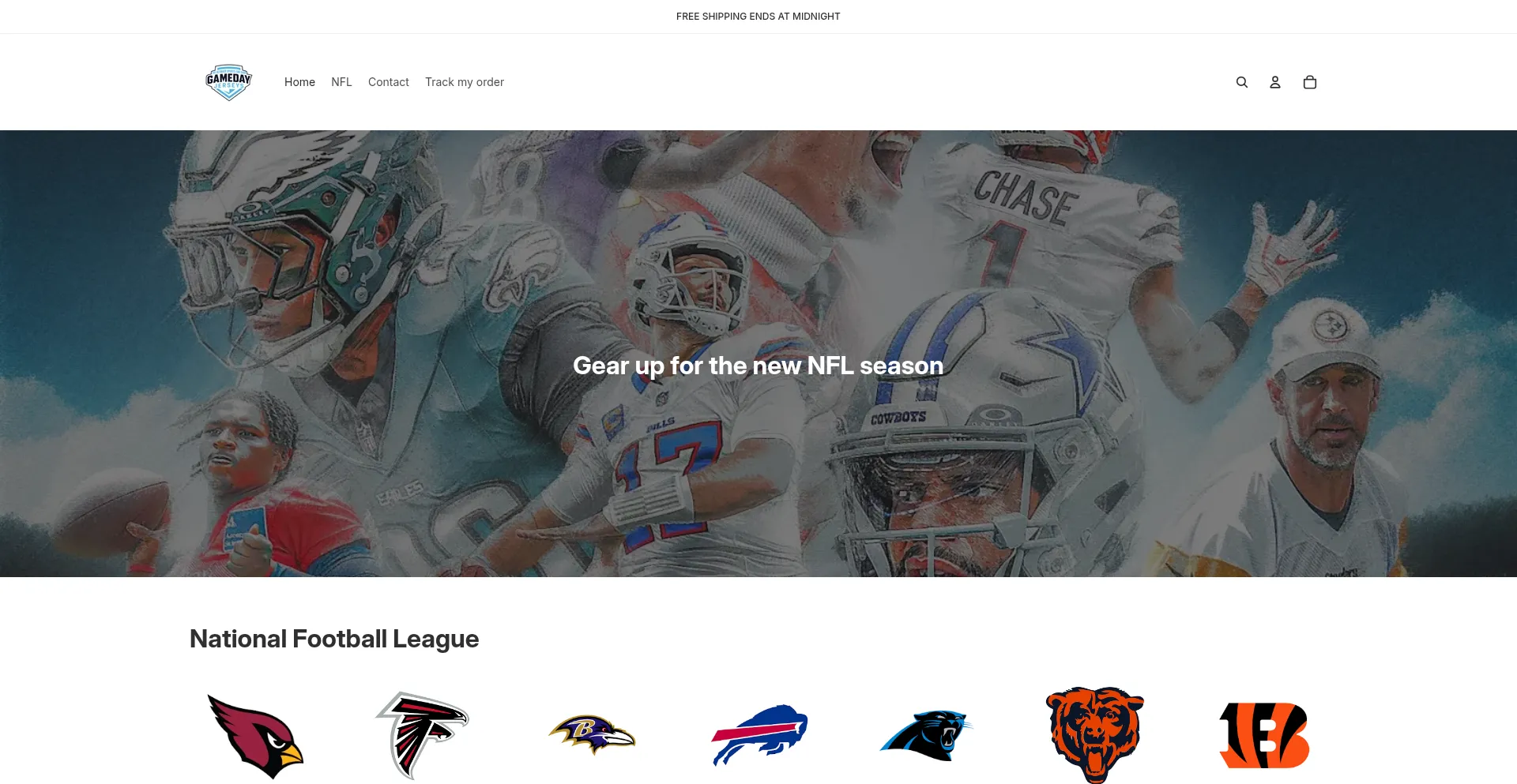 Mygamedayjersey.com Screenshot