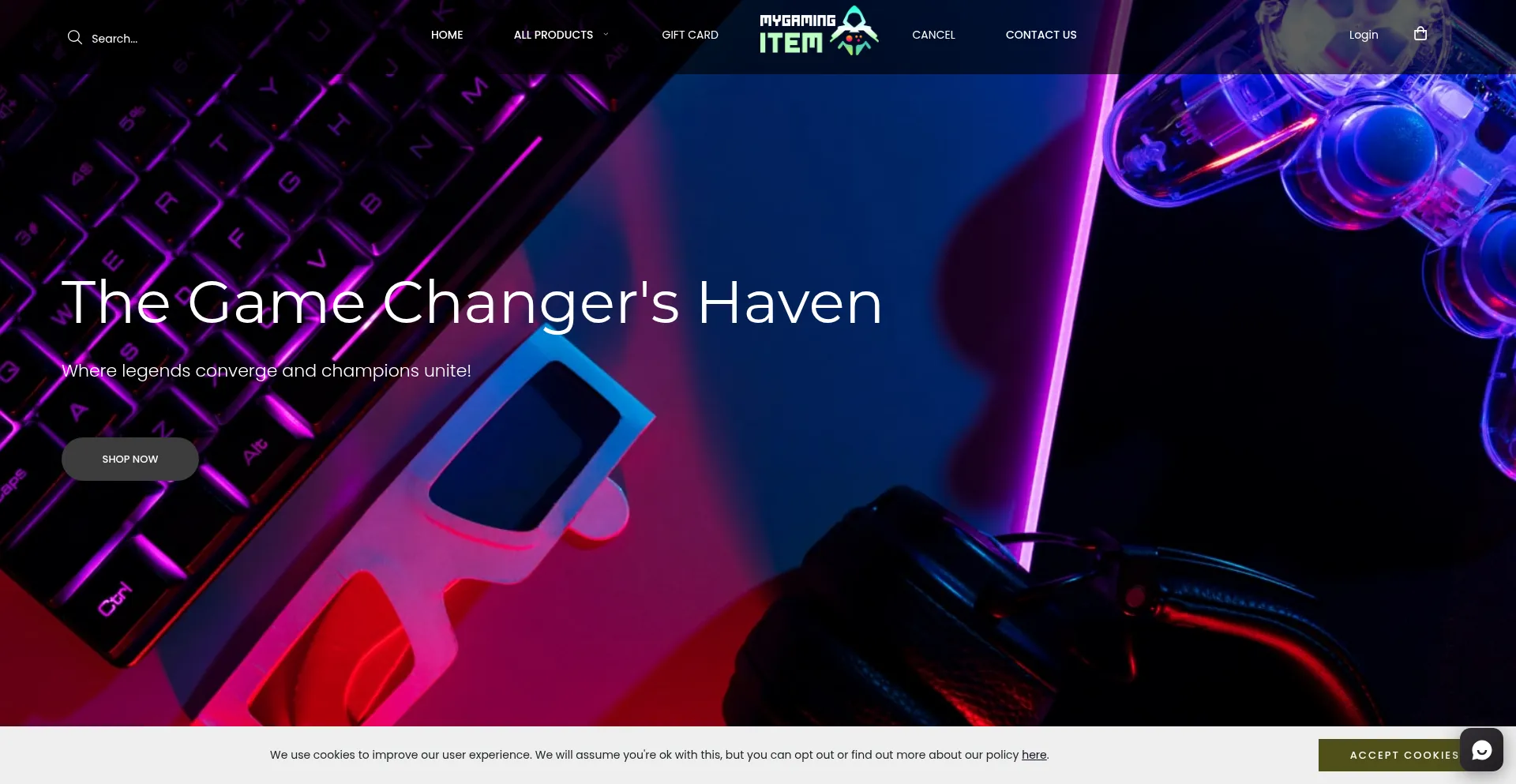 Mygamingitem.com Screenshot