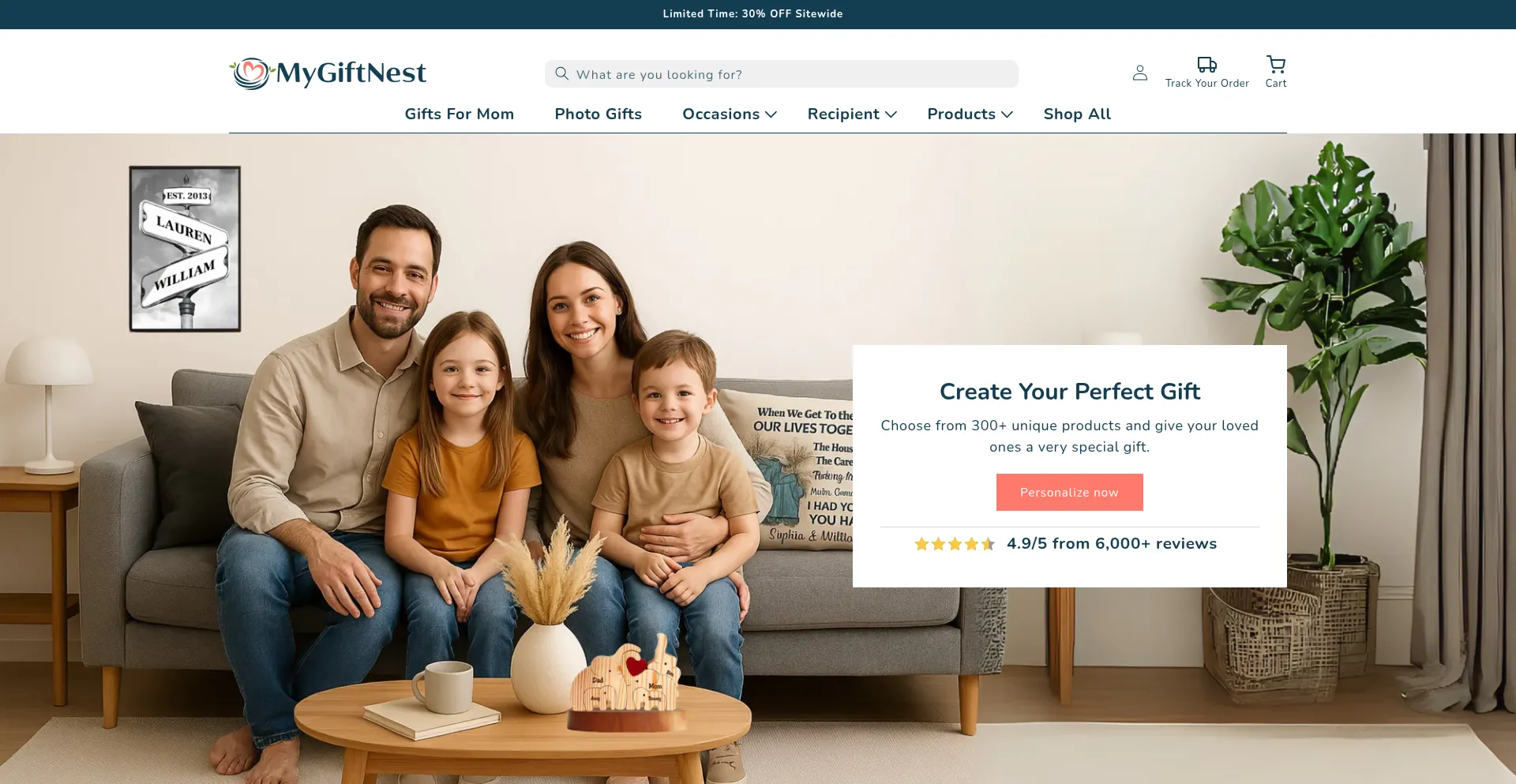 Mygiftnest.com Screenshot