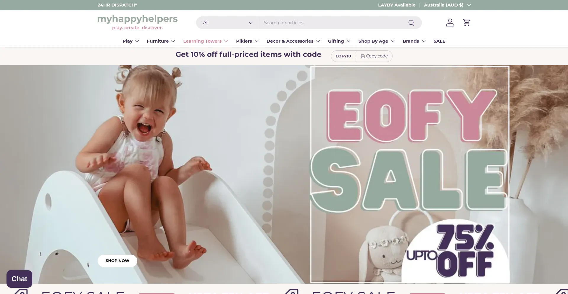 Website screenshot of Myhappyhelpers.com.au