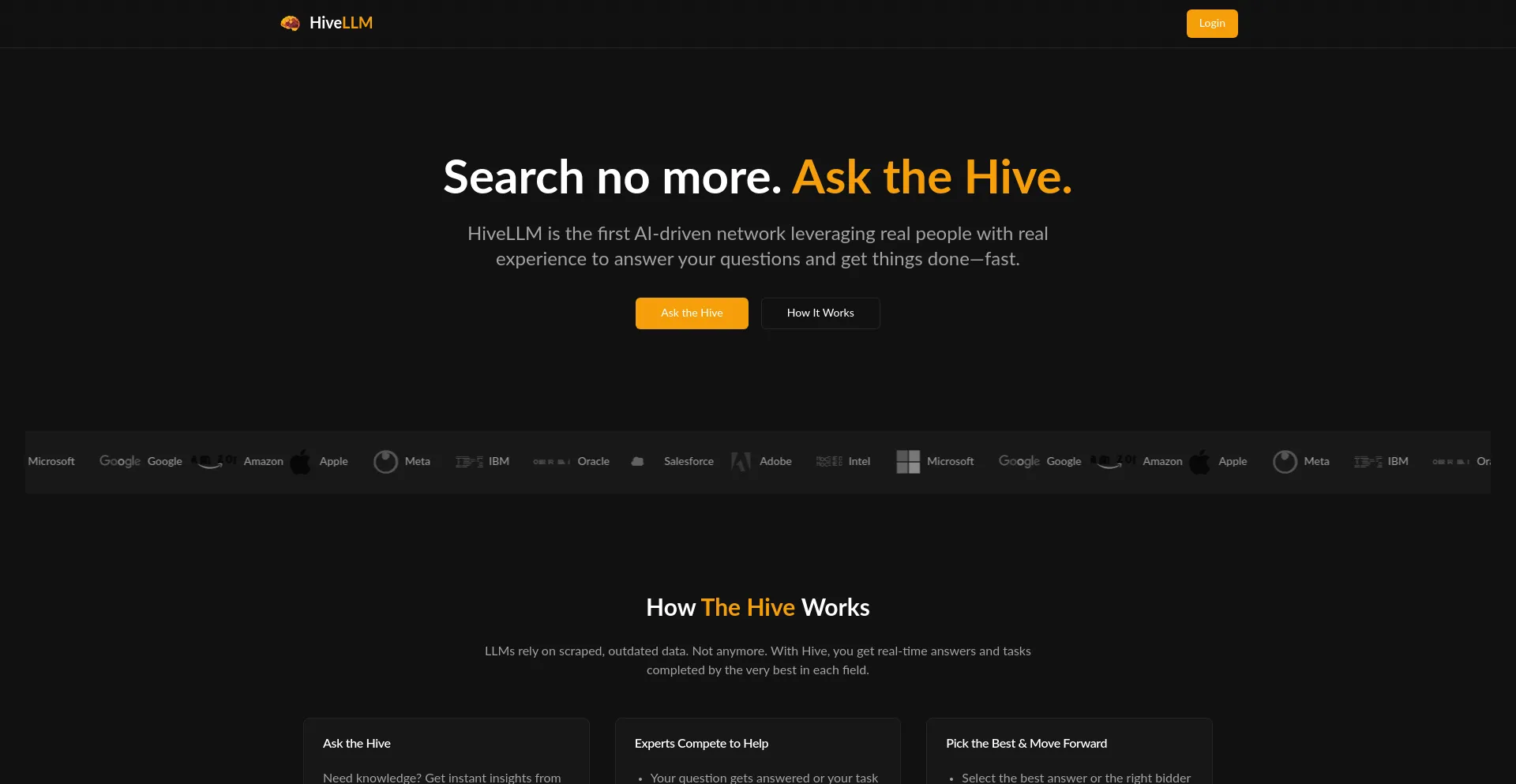 Website screenshot of Myhivescout.com
