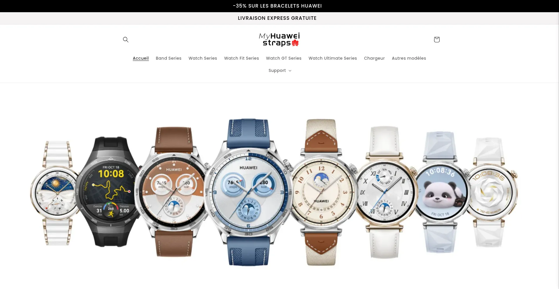 Myhuaweistraps.shop Screenshot