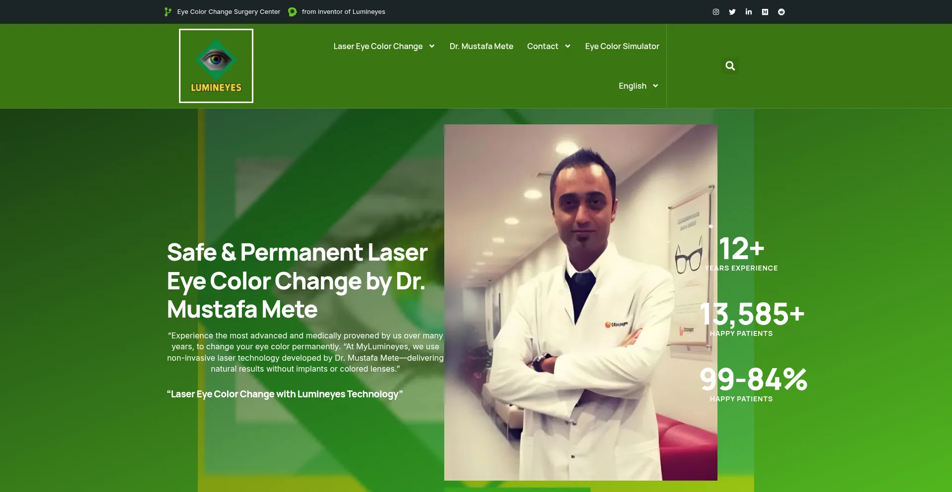 Mylumineyes.com Screenshot