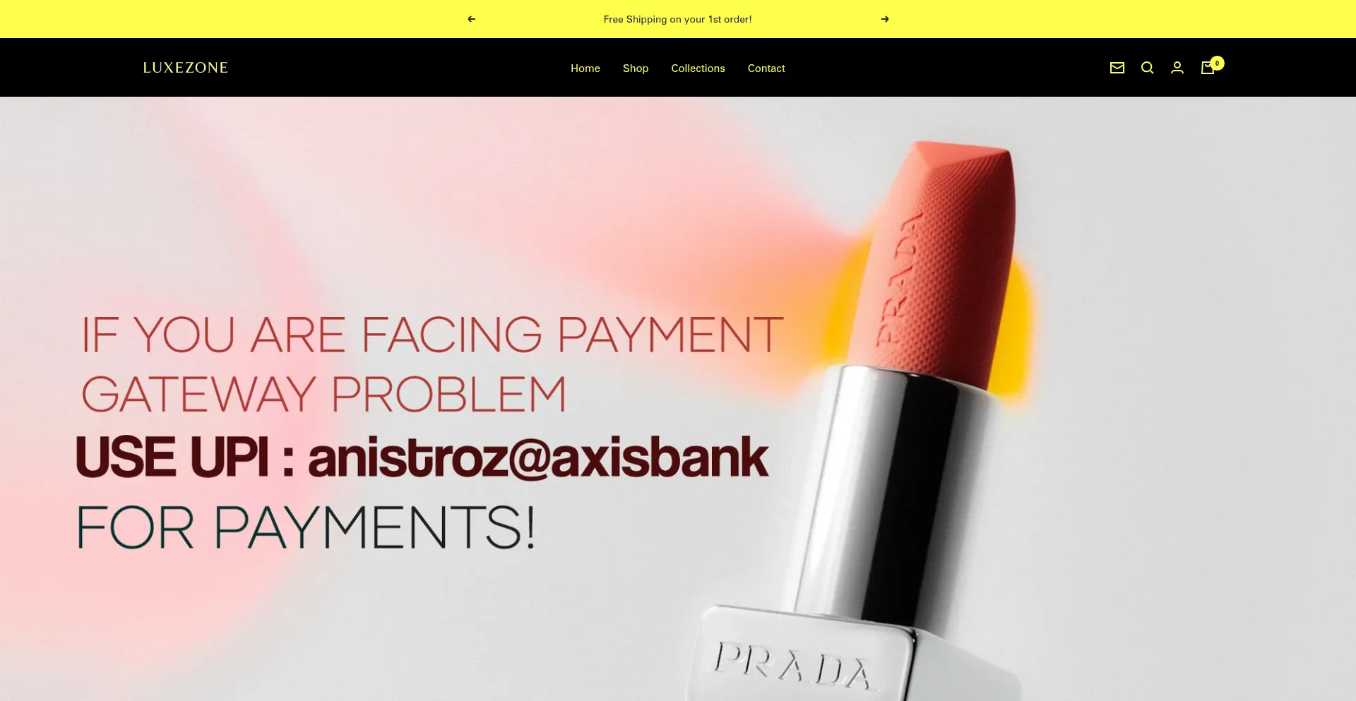 Website screenshot of Myluxezone.com