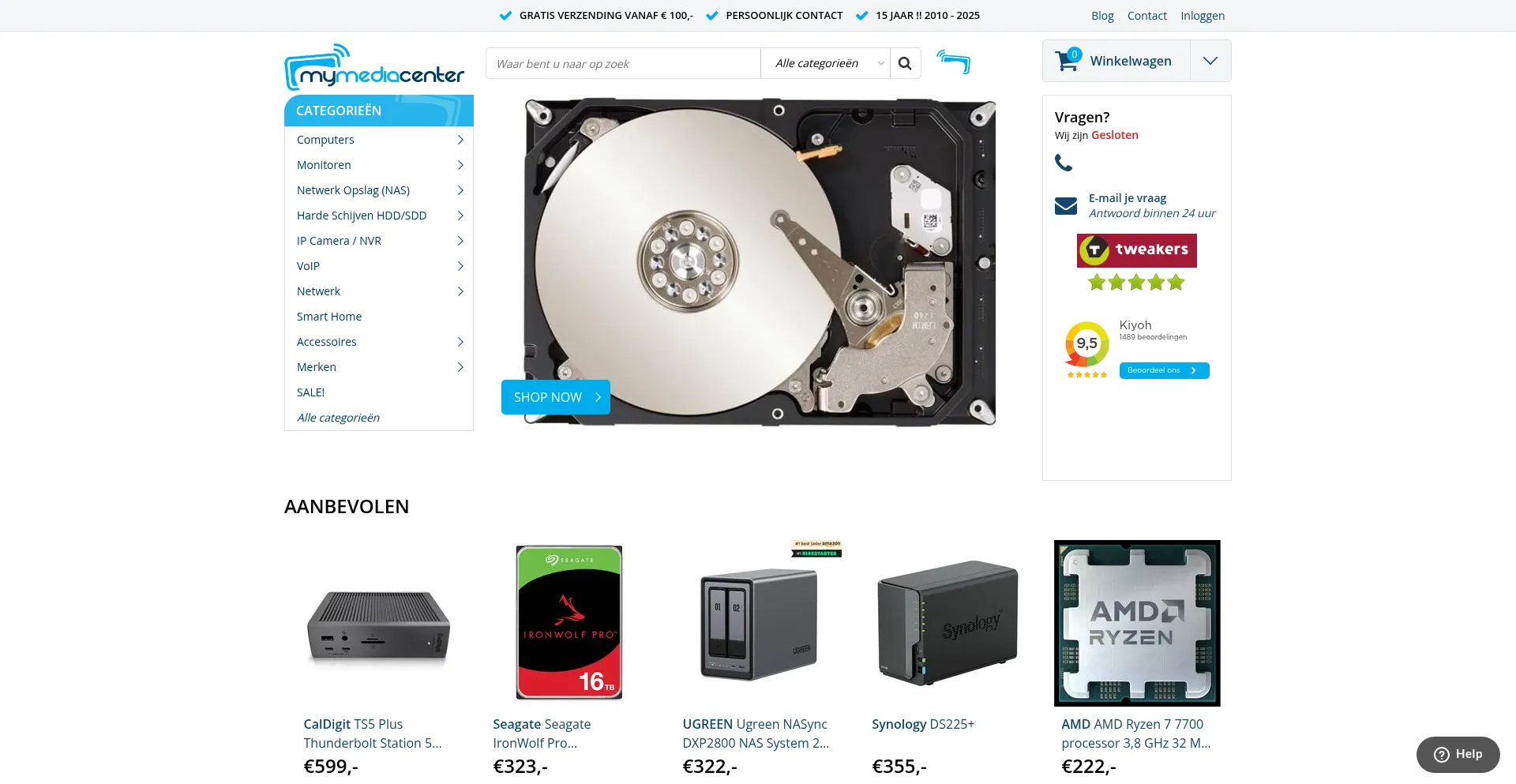Mymediacenter.nl Screenshot