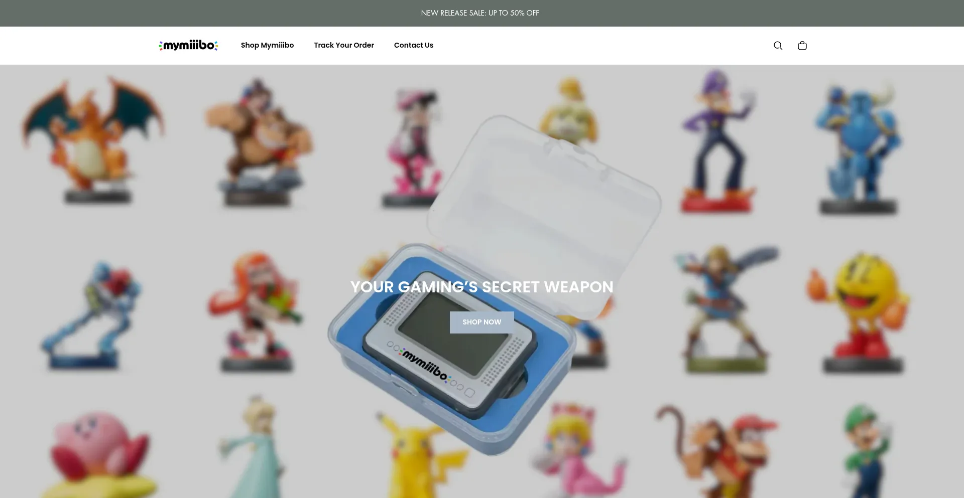 Website screenshot of Mymiiibo.com