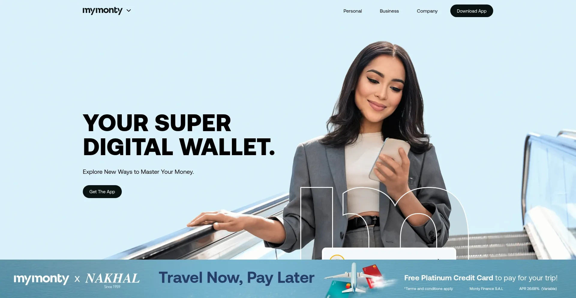 Website screenshot of Mymonty.com.lb