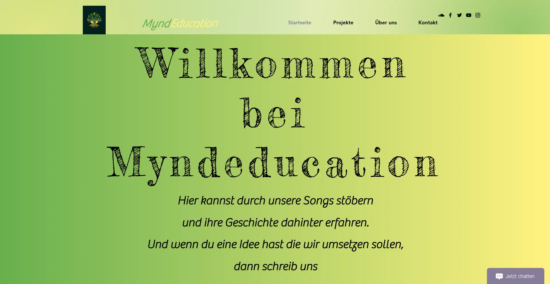 Website screenshot of Myndeducation.de