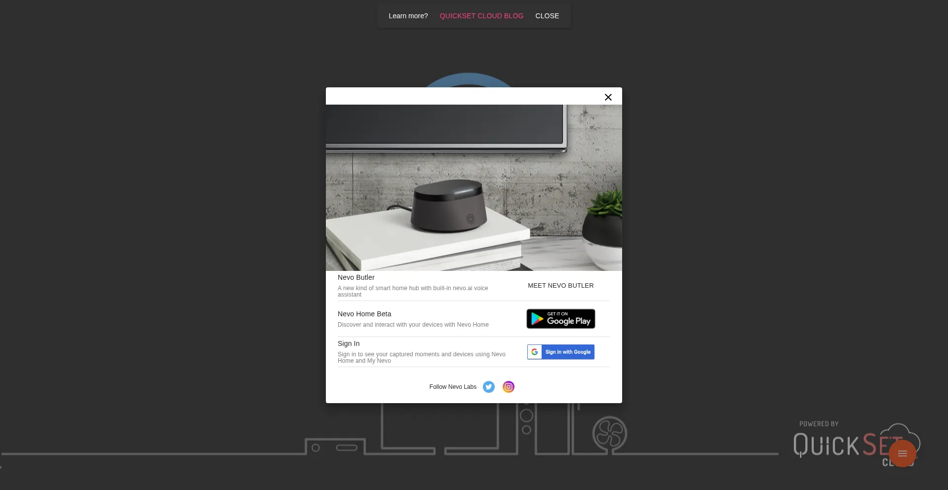 Website screenshot of Mynevo.com