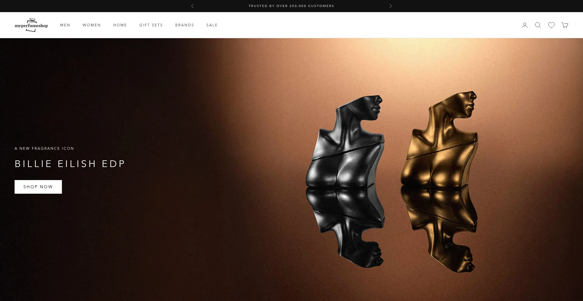 Website screenshot of Myperfumeshop.com.au
