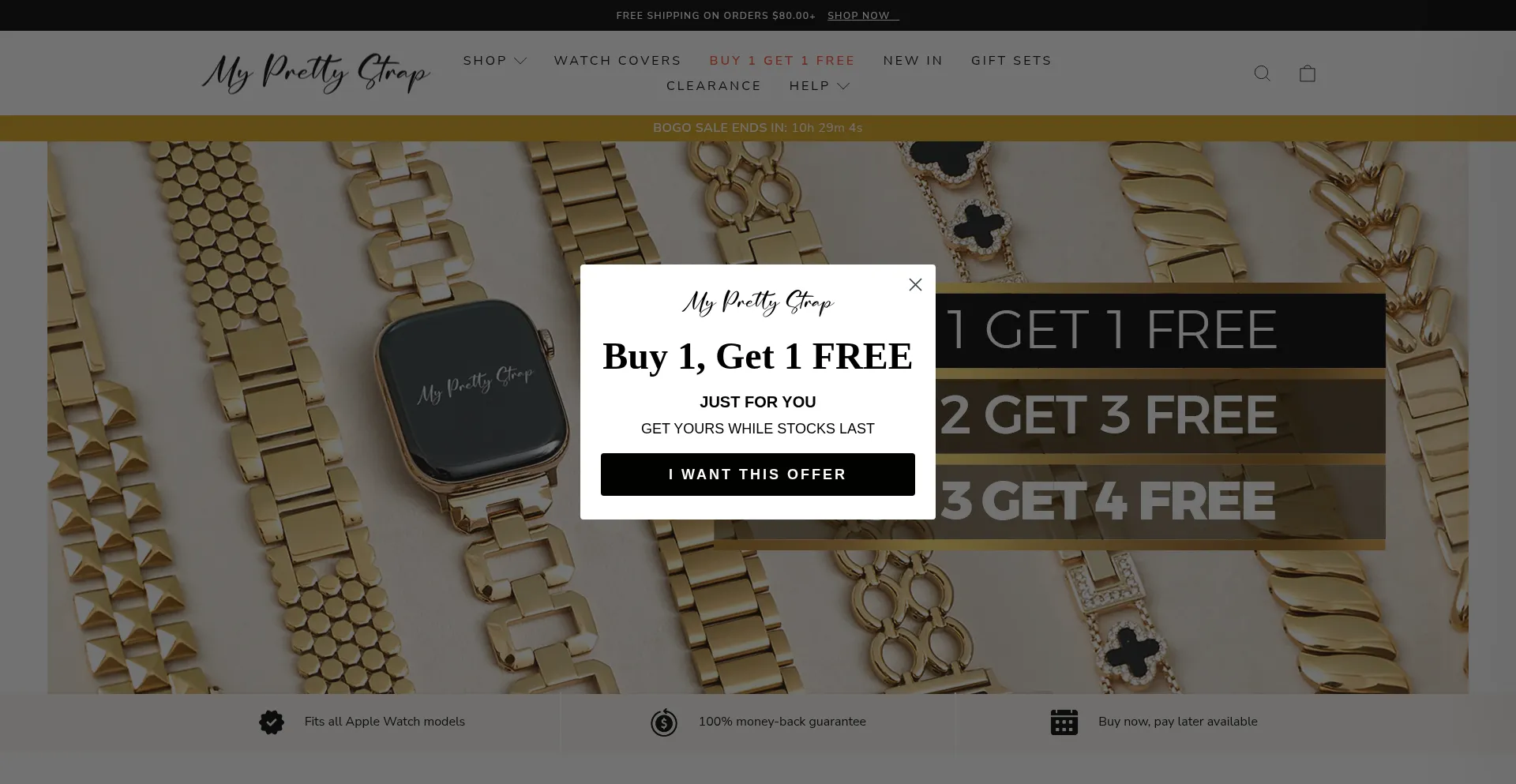 Myprettystrap.com Screenshot