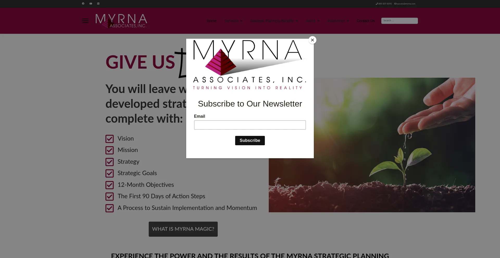 Myrna.com Screenshot