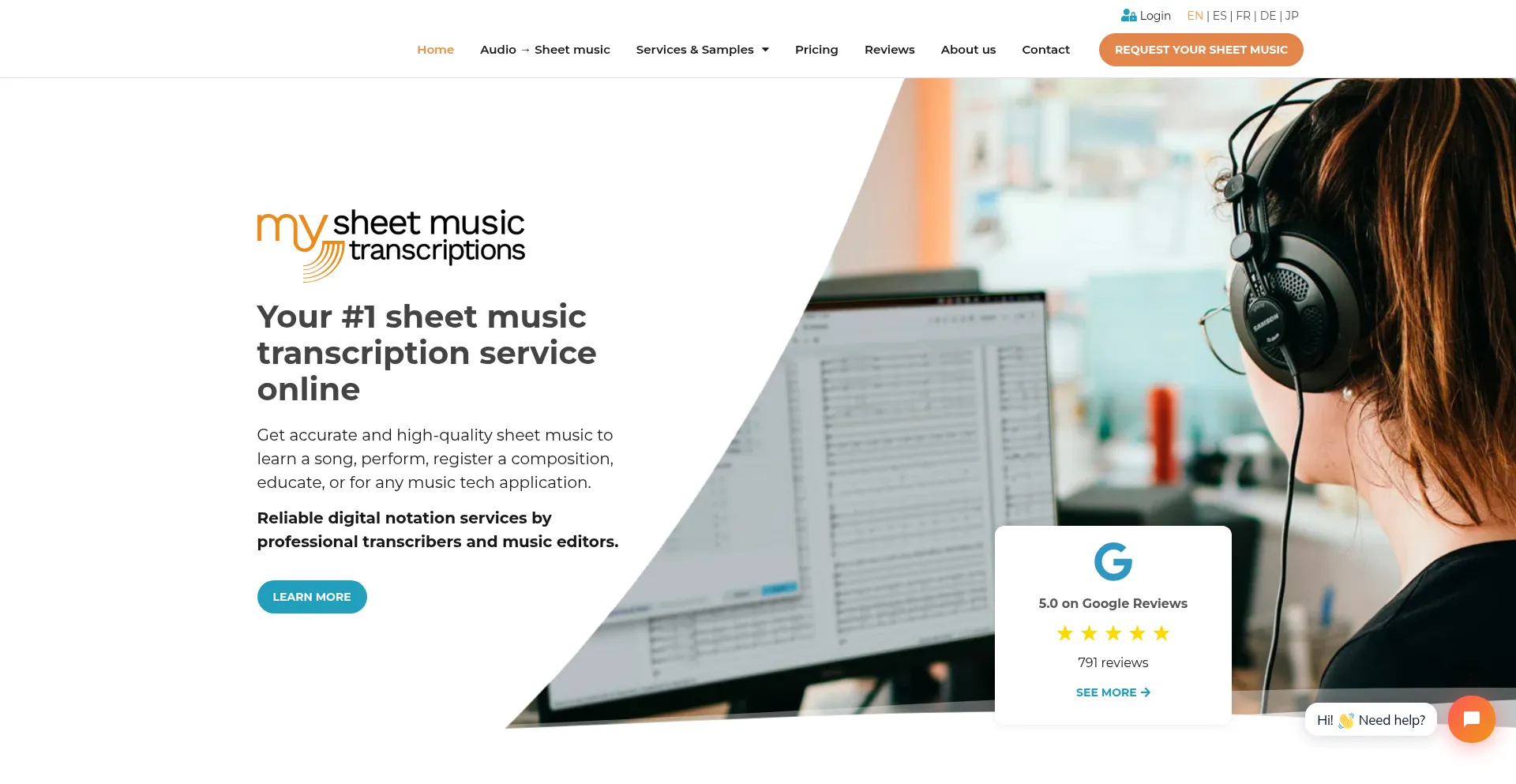 Mysheetmusictranscriptions.com