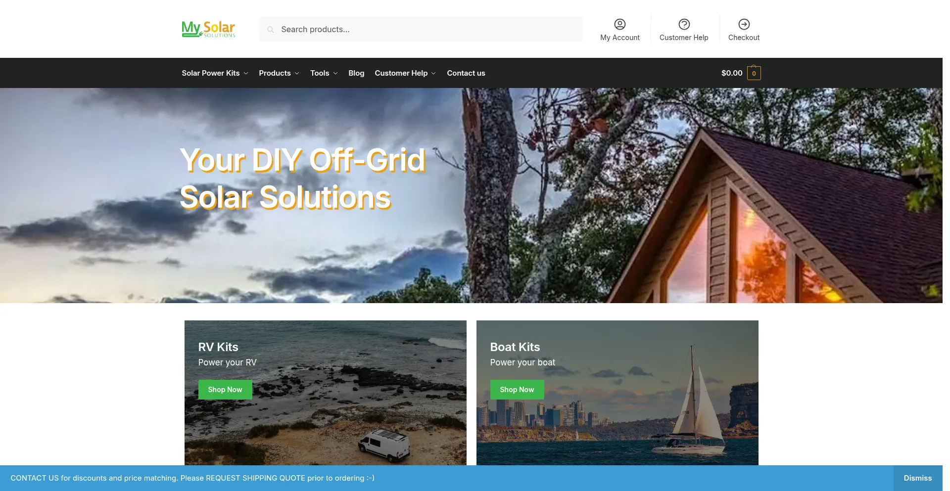 Mysolarsolutions.ca Screenshot