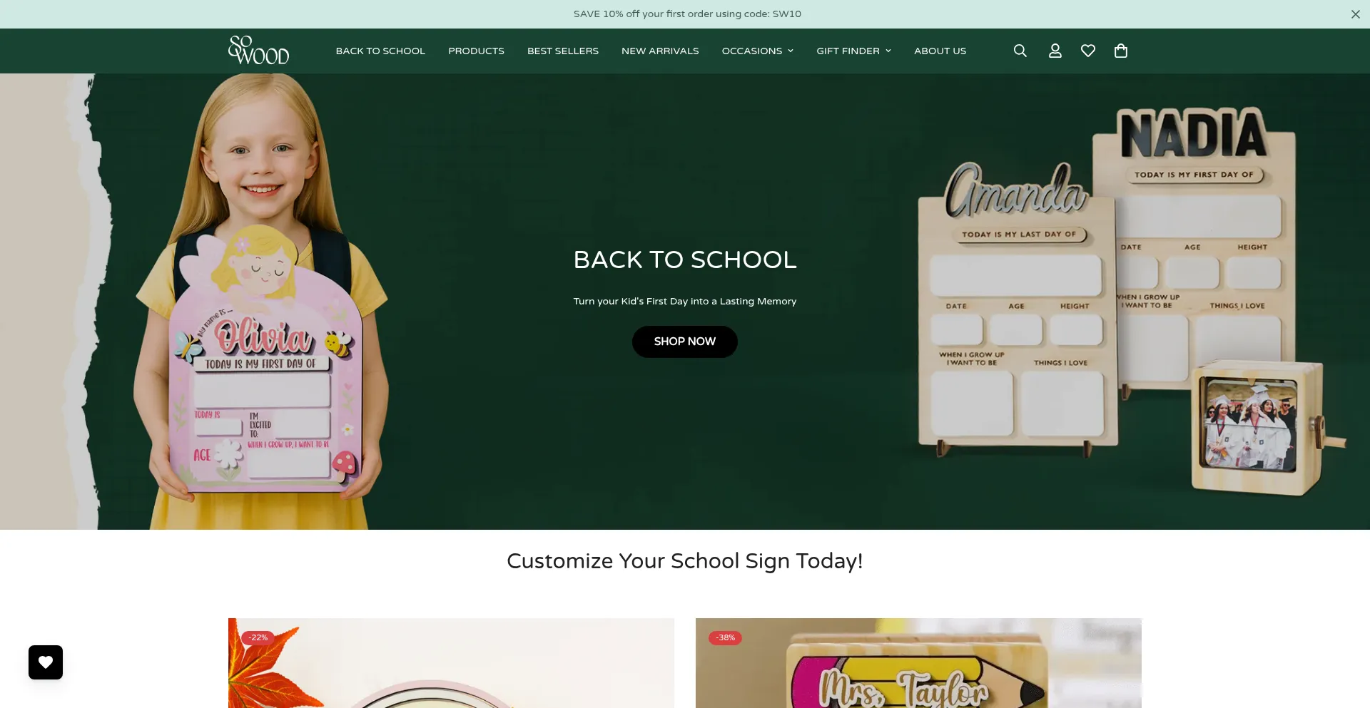 Website screenshot of Mysowood.com