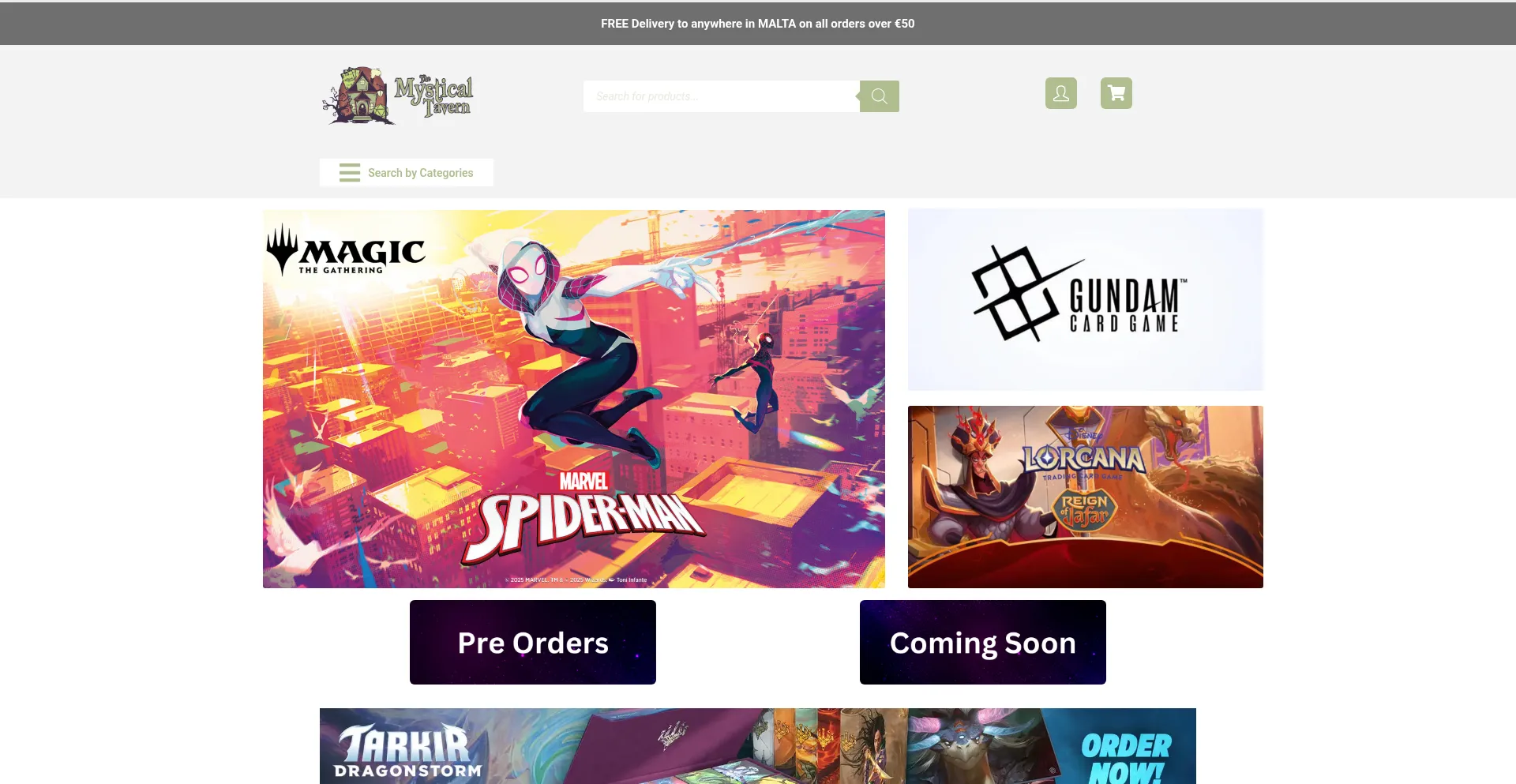Mysticaltavern.com Screenshot