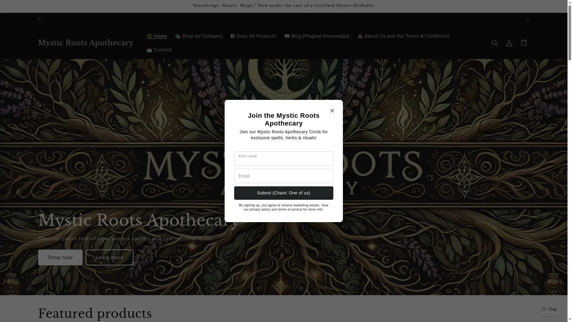 Mysticrootsapothecary.com
