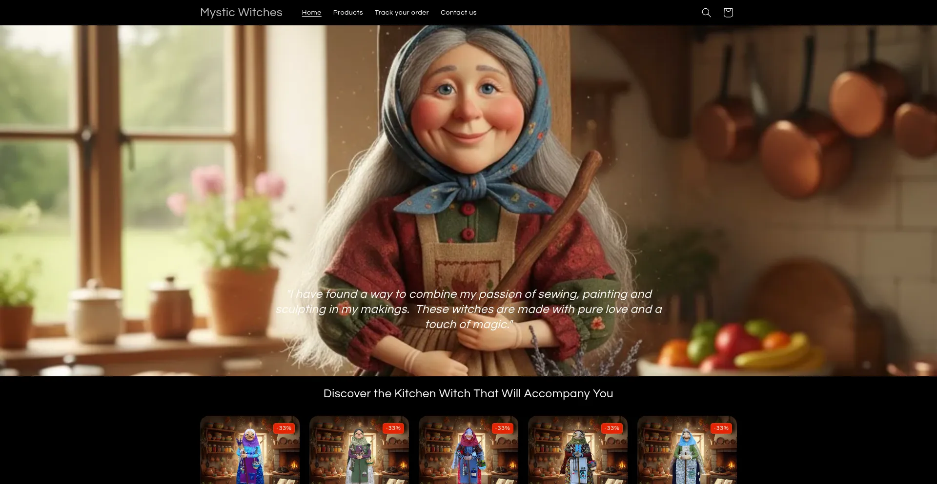 Mysticwitches.com Screenshot
