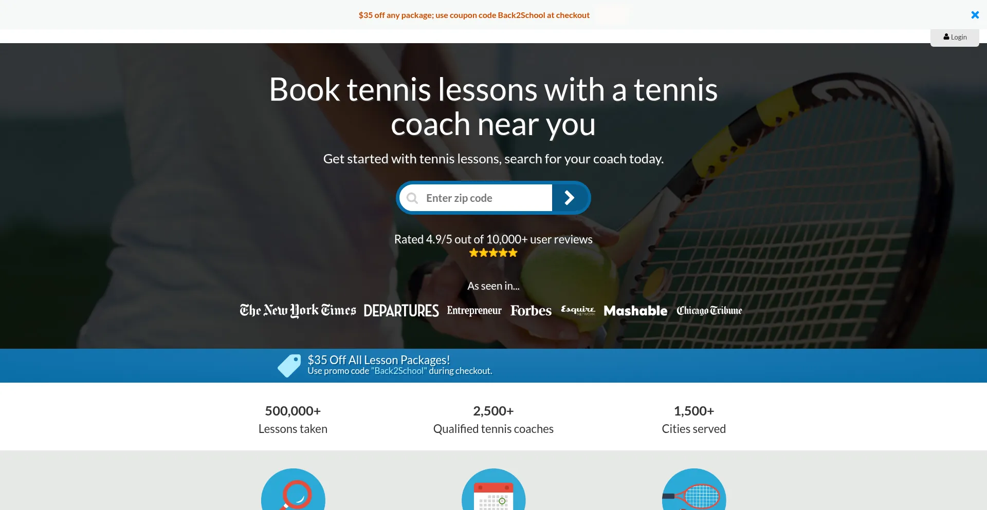 Mytennislessons.com Screenshot