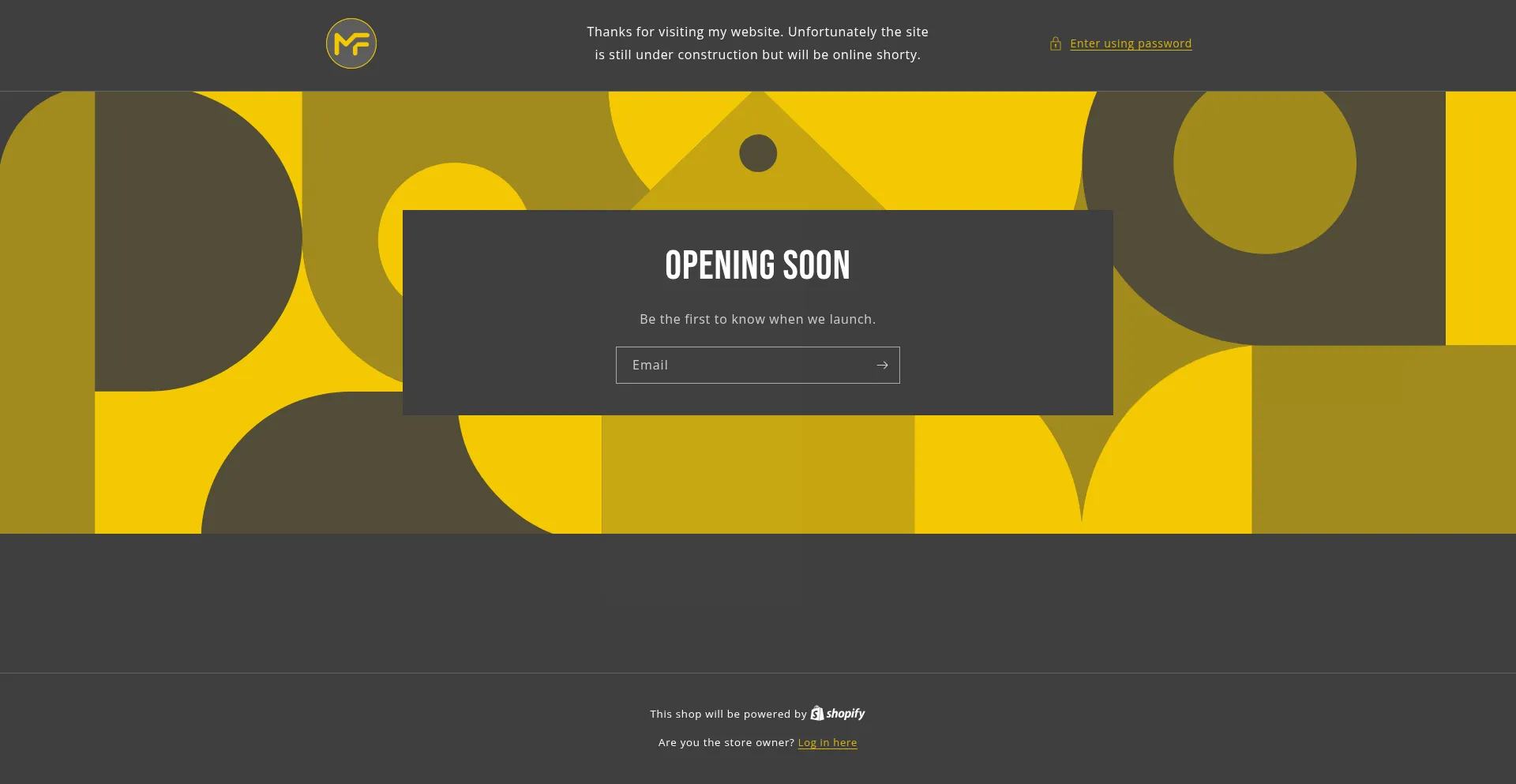 Website screenshot of Mythicforgeprinting.co.uk