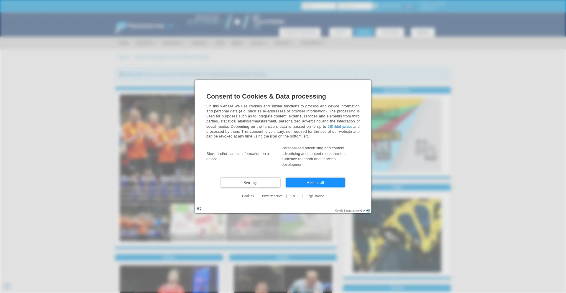Website screenshot of Mytischtennis.de