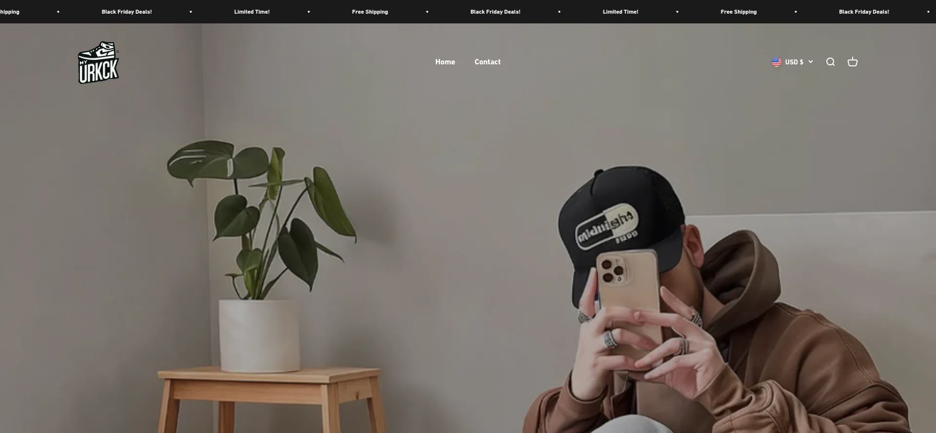 Website screenshot of Myurbankick.com