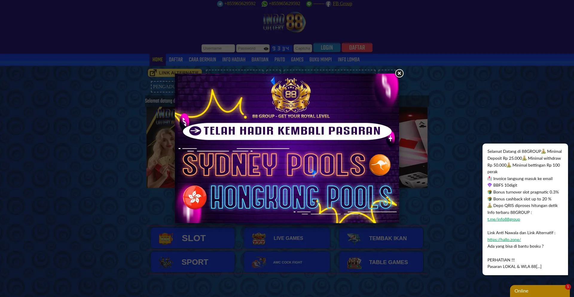 N2.asetindolottery88.net