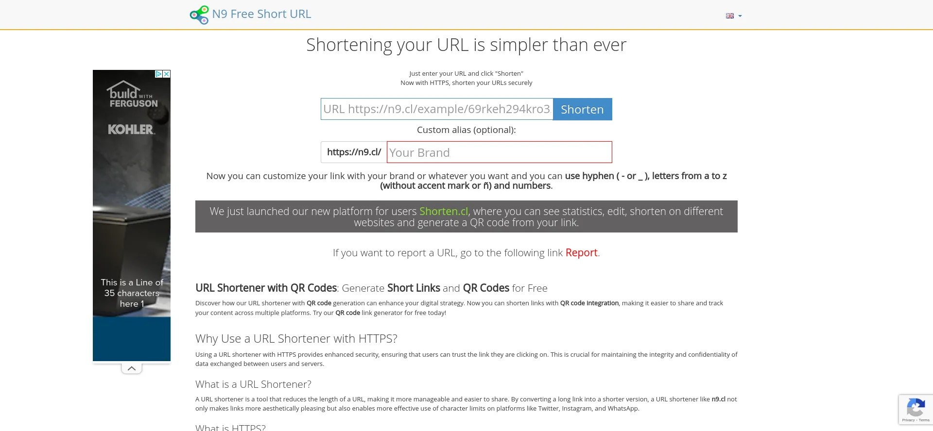 Website screenshot of N9.cl