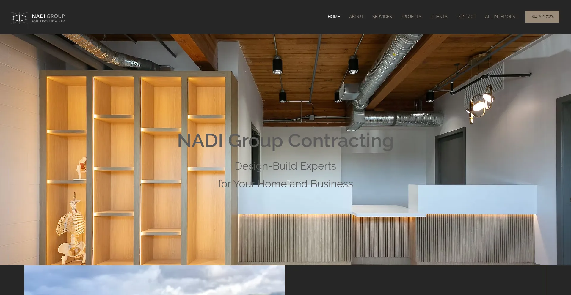 Website screenshot of Nadigroup.ca