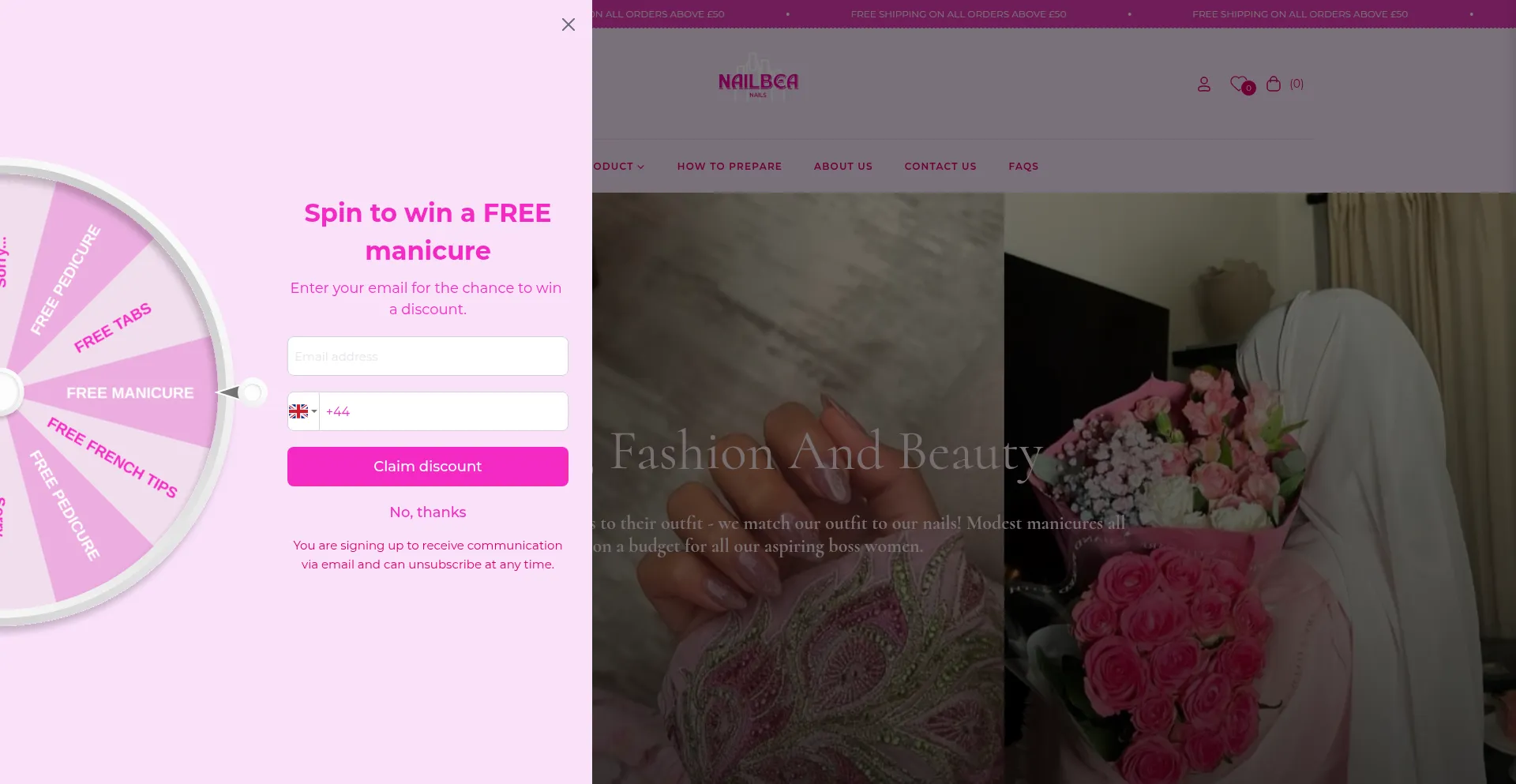 Nailbeanails.com Screenshot
