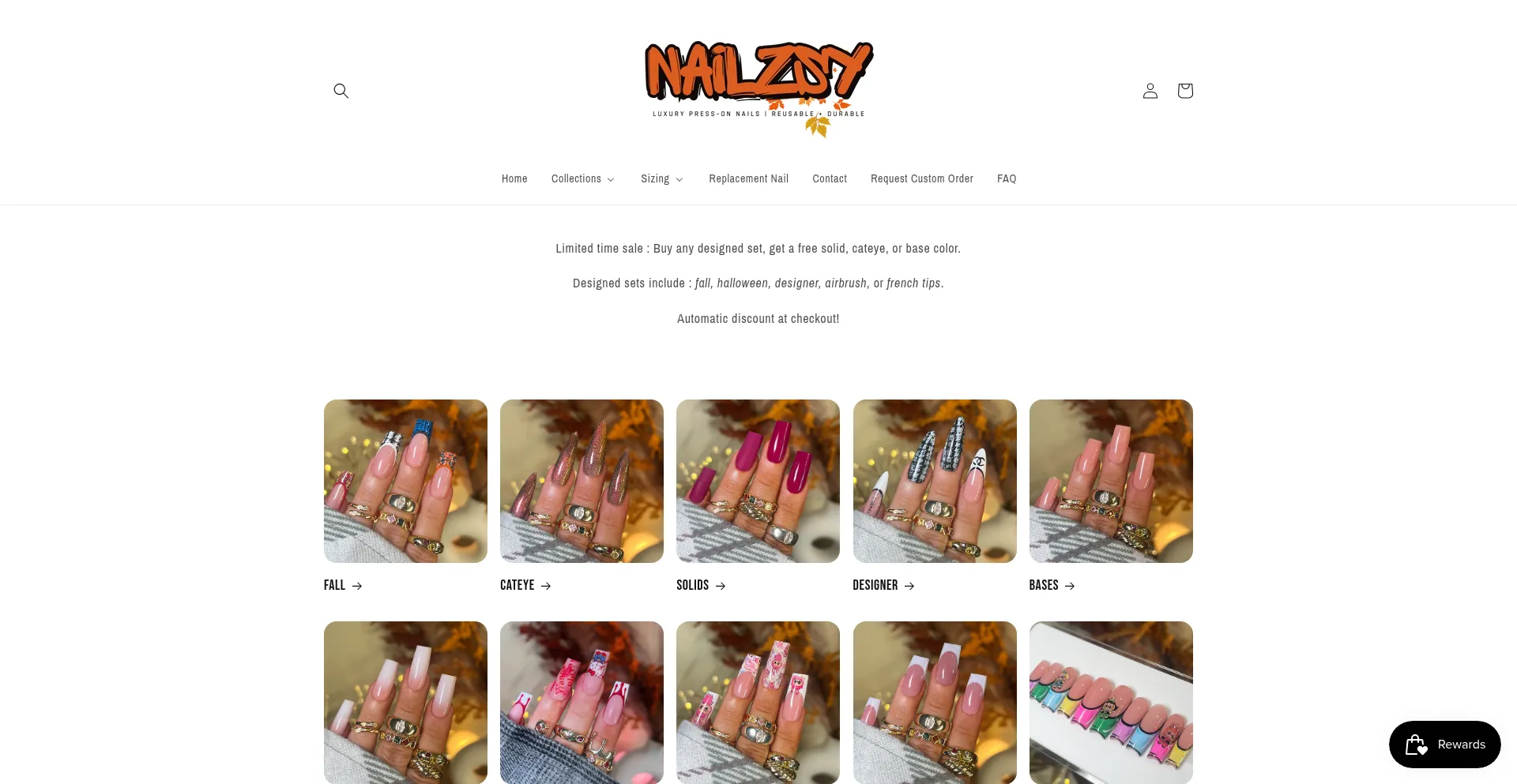 Nailzsy.com Screenshot