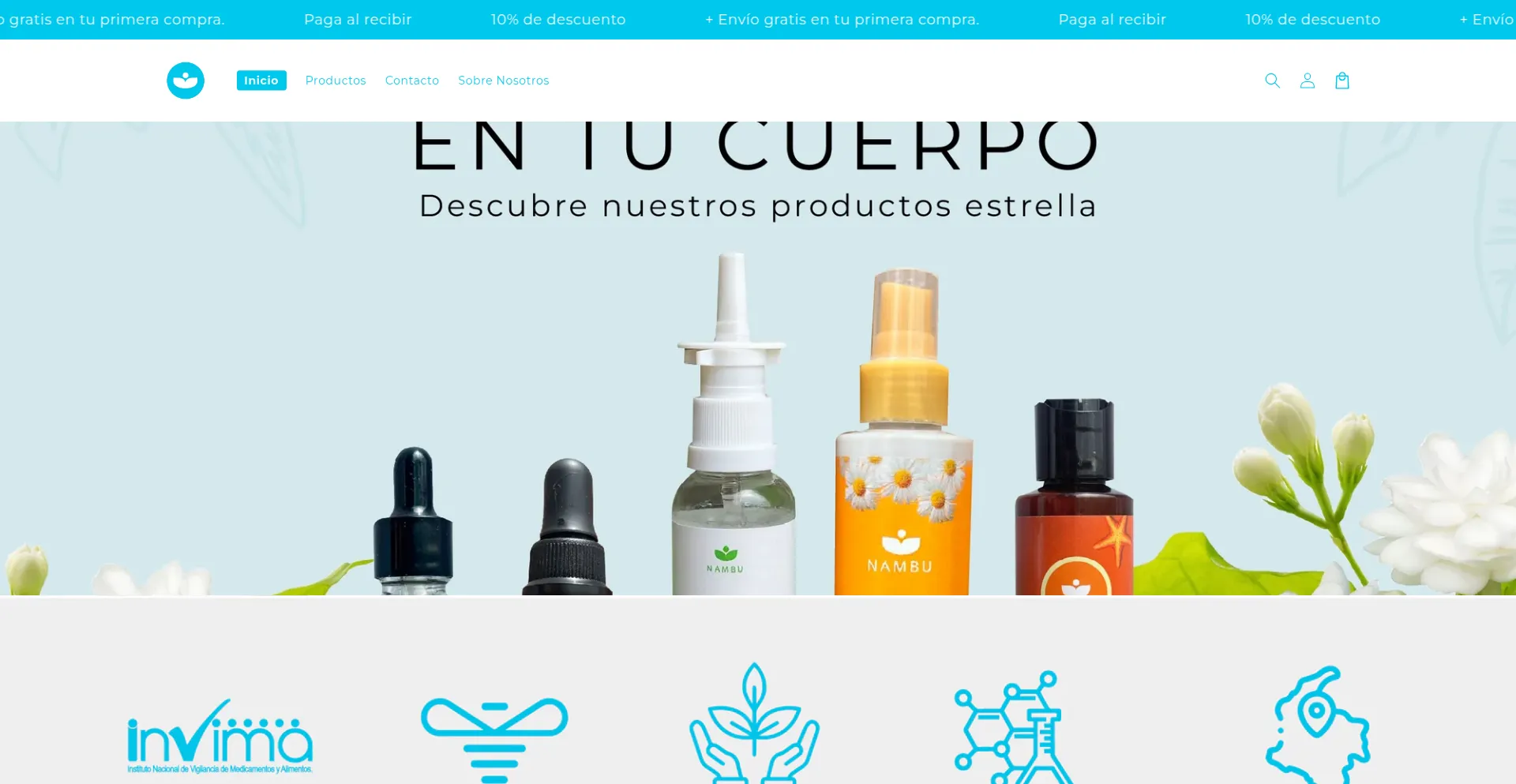 Website screenshot of Nambuoficial.com