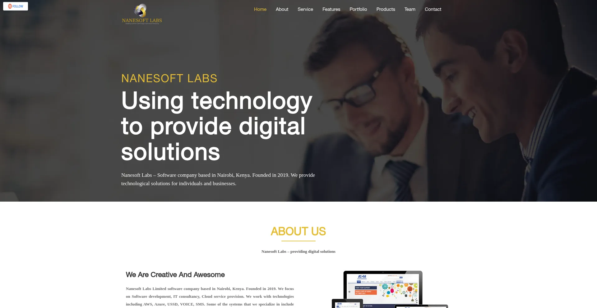 Nanesoft-lab.com Screenshot