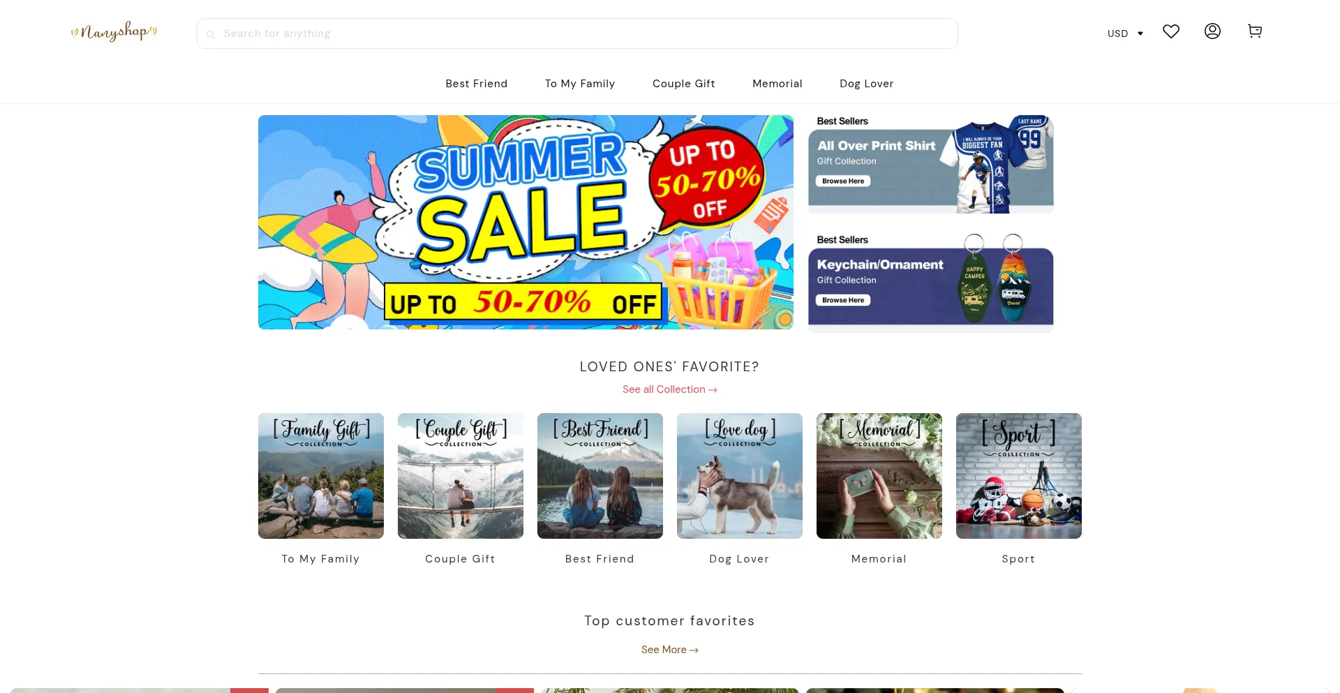 Nanyshop.com Screenshot