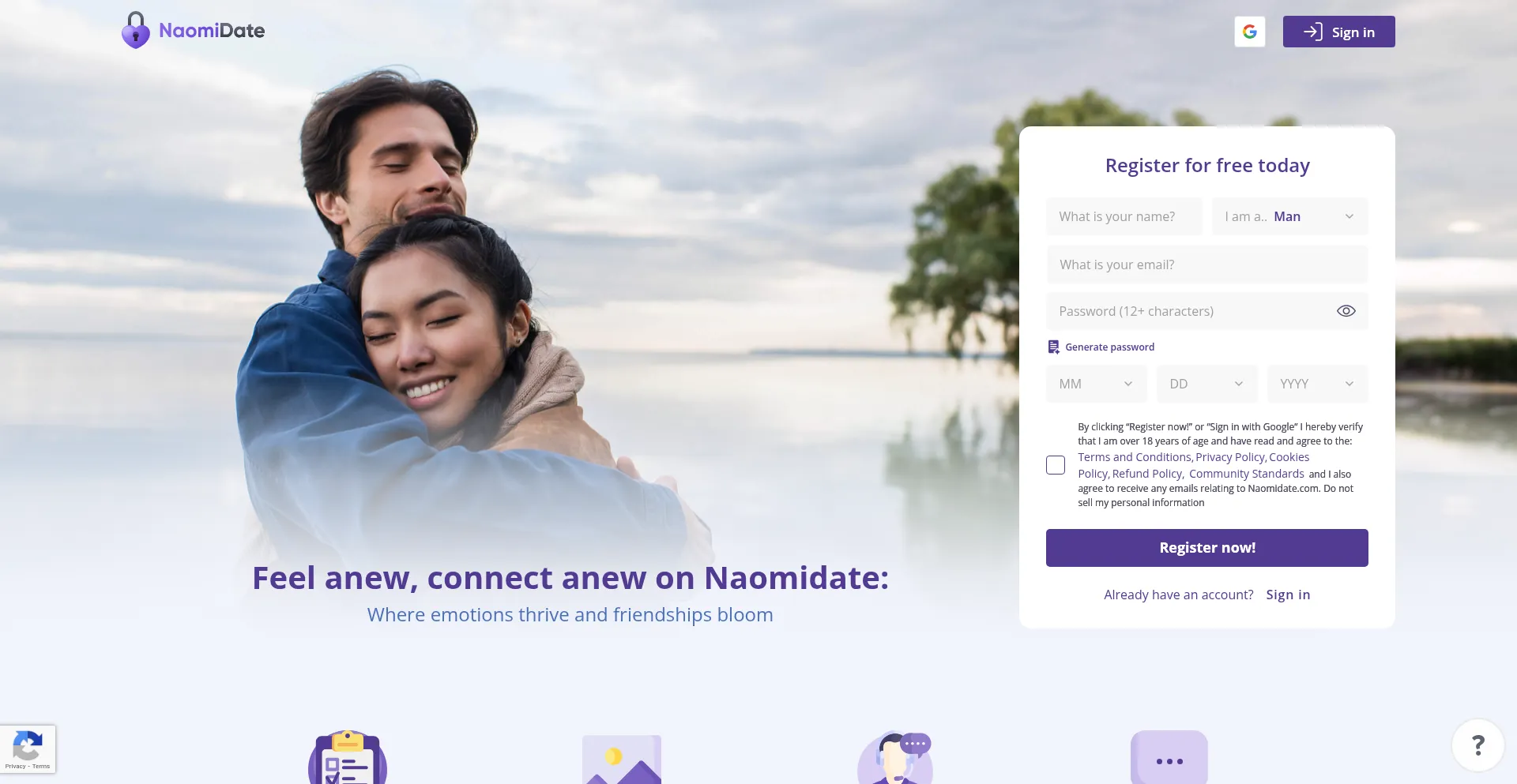 Naomidate.com Screenshot