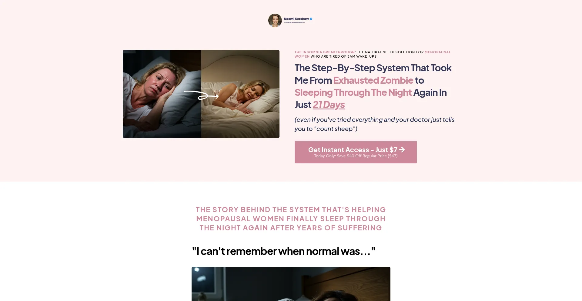 Naomikershaw.com Screenshot