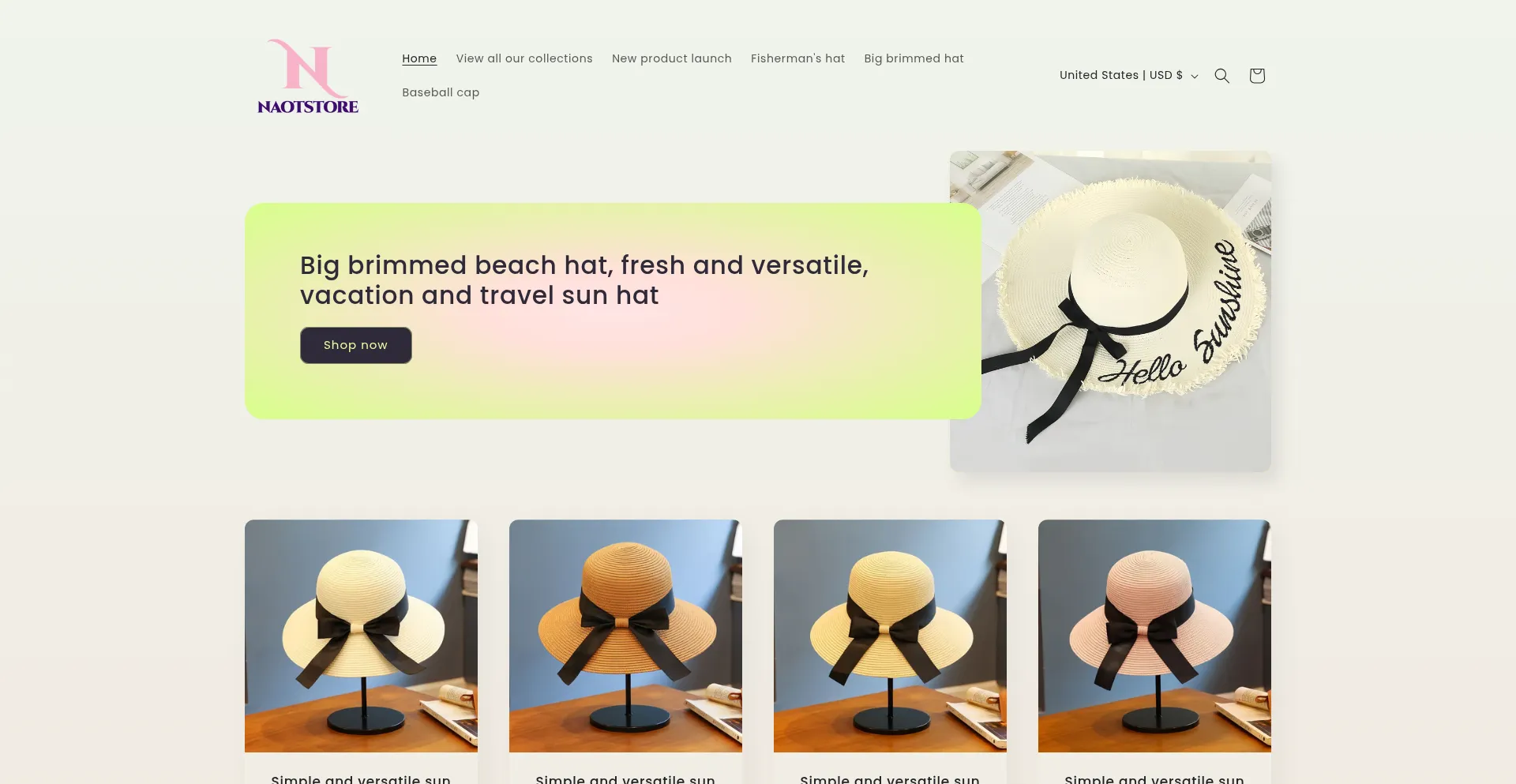 Naotstore.com Screenshot