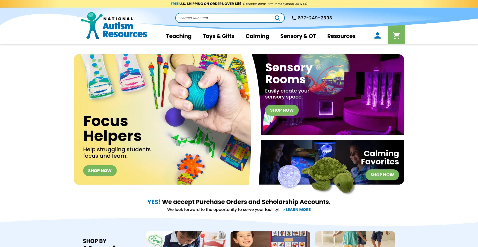 Website screenshot of Nationalautismresources.com