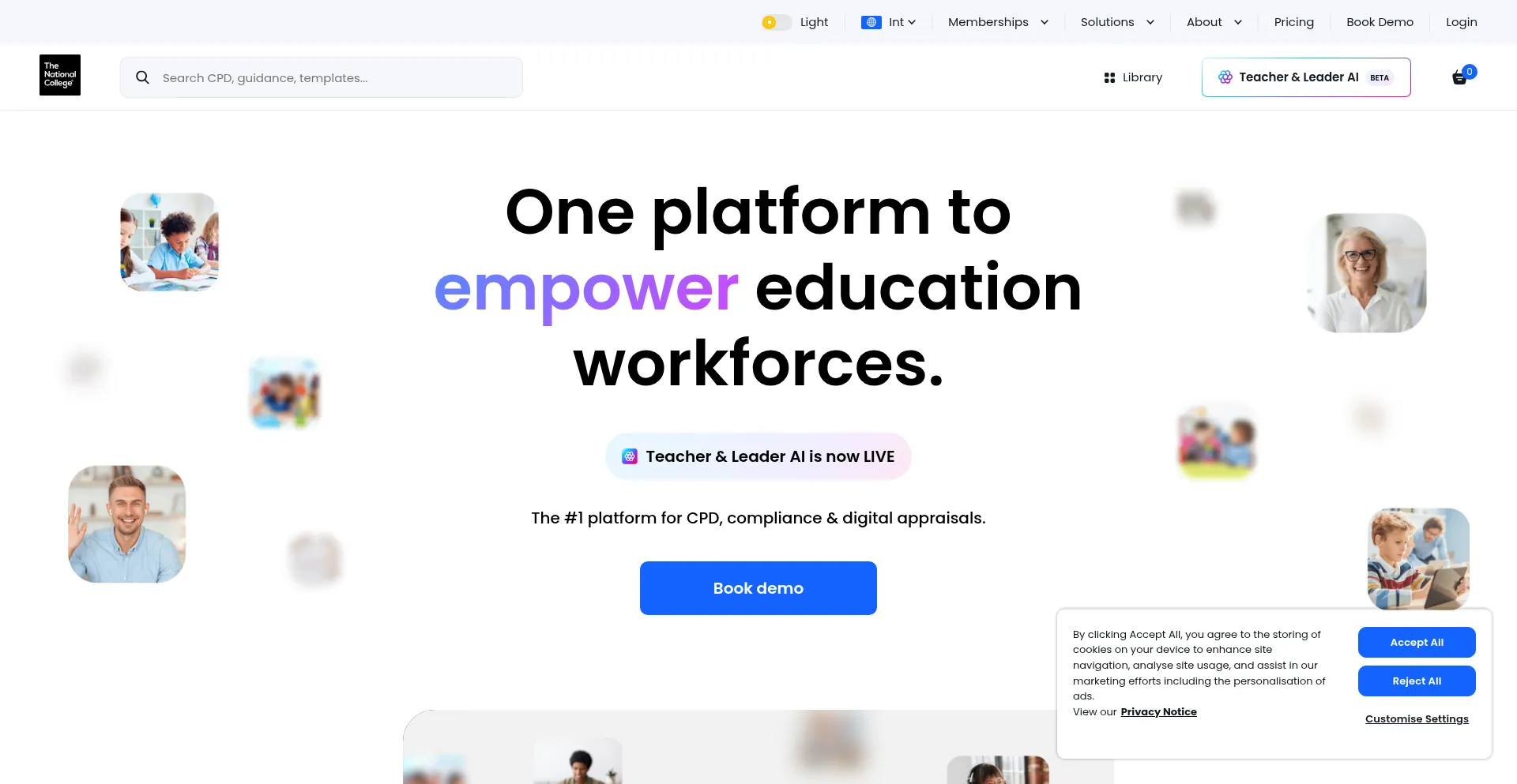 Nationalcollege.com Screenshot