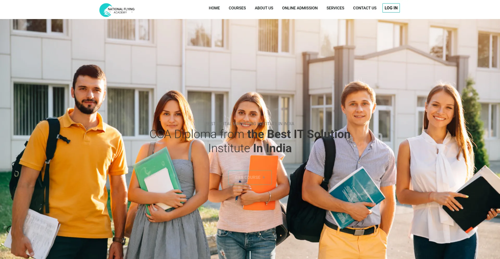 Website screenshot of Nationalflyingacademy.com